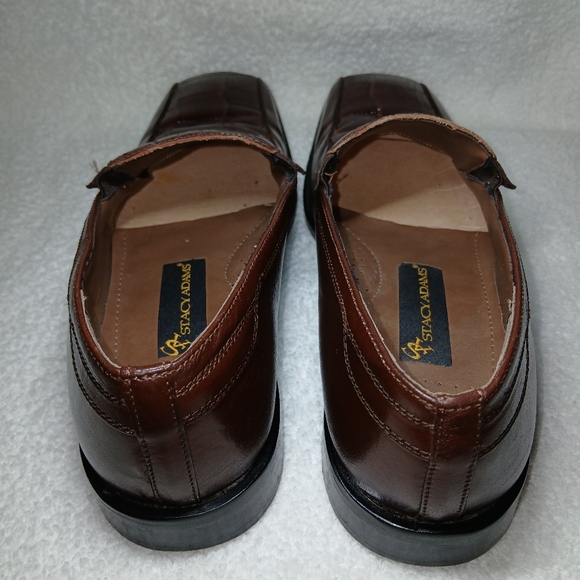 Stacy Adams Rich Brown Crocodile Pattern Loafers main image 5